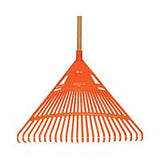PR24 - 24" Poly Lawn Rake 54" Hardwood Handle