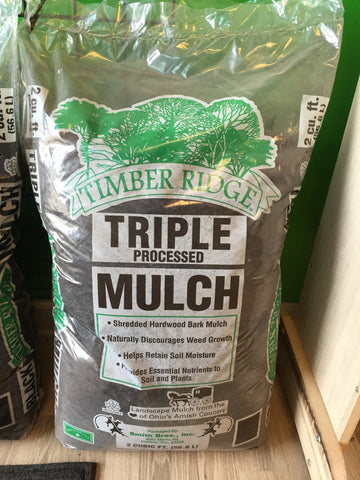 Timber Ridge Triple Proccessed Natural Brown Bark Mulch 2 CF